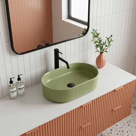 Lavabo da mobile Rea Vanda Pistachio Matt
