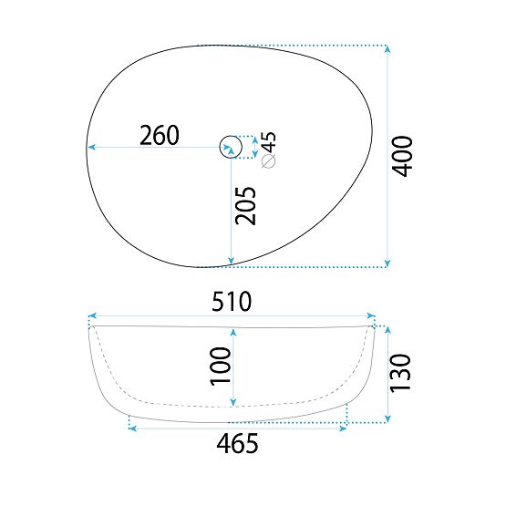 Lavabo da mobile REA VANILA