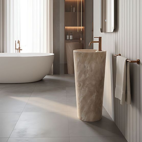 Lavabo in Ceramica Autoportante Blanka Savana Matt