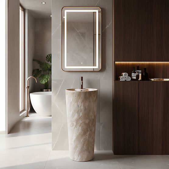 Lavabo in Ceramica Autoportante Blanka Savana Matt