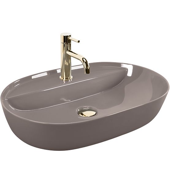 Lavabo REA Aura 61 Beige Lucido