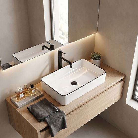 Lavabo senza tempo Denis Black Edge