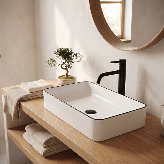 Lavabo senza tempo Denis Black Edge