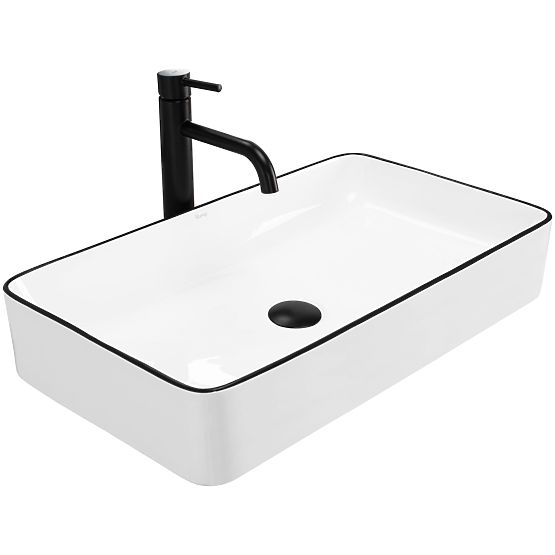 Lavabo senza tempo Denis Black Edge