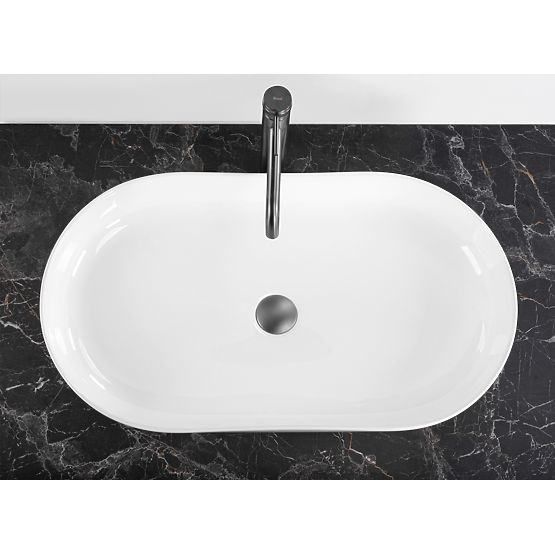 Lavabo senza tempo Rea Cleo 71 Bianco