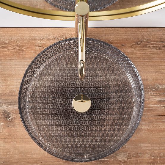 Lavabo senza tempo Rea Cristal Grey 39