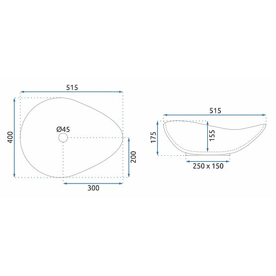 Lavabo senza tempo Rea Dora Stone