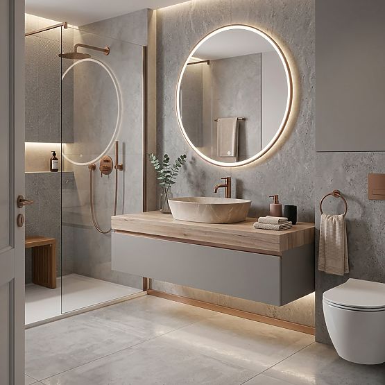 Lavabo senza tempo Rea Freja Beige