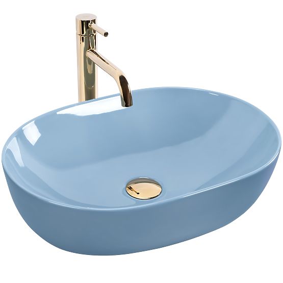 Lavabo senza tempo Rea LISA L.BLUE SHINY