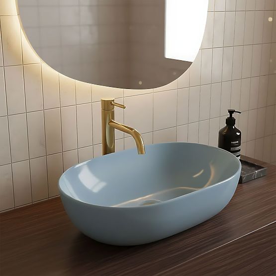 Lavabo senza tempo Rea LISA L.BLUE SHINY