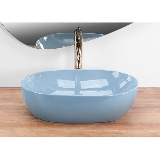 Lavabo senza tempo Rea LISA L.BLUE SHINY