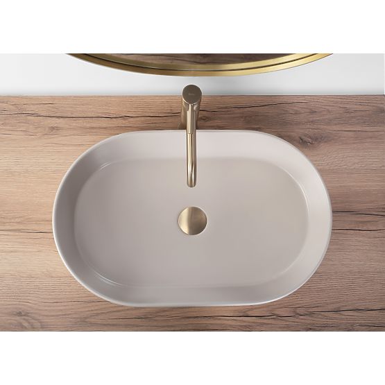 Lavabo senza tempo Rea NADIA 60 BEIGE MATT