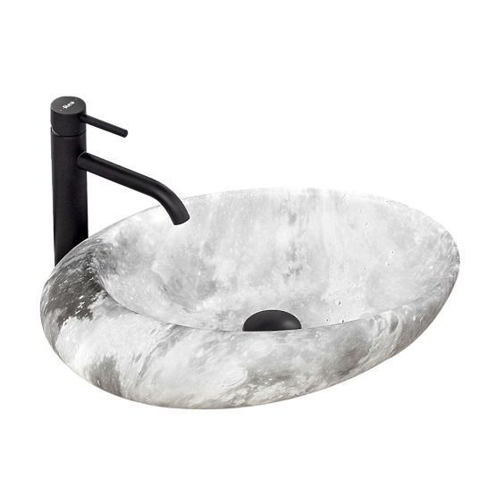 Lavabo senza tempo Rea Roxy C Stone L.GREY