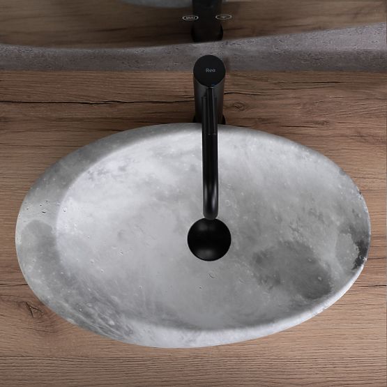Lavabo senza tempo Rea Roxy C Stone L.GREY