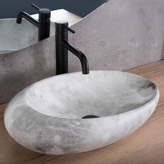 Lavabo senza tempo Rea Roxy C Stone L.GREY
