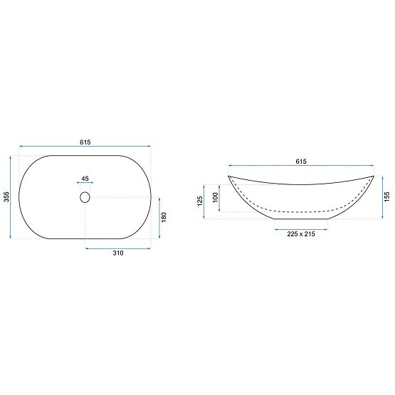 Lavabo senza tempo Rea Royal 60