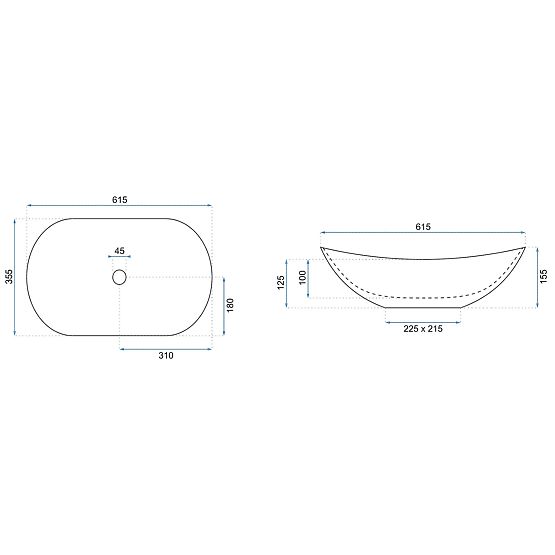 Lavabo senza tempo Rea Royal Olive Matt