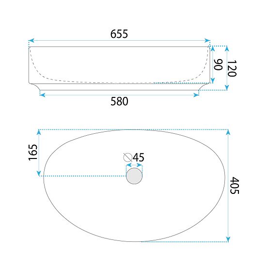 Lavabo senza tempo Rea SABINA 65