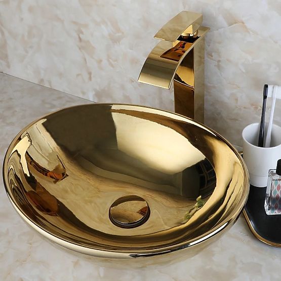 Lavabo senza tempo Rea Sofia Gold