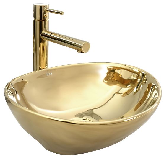 Lavabo senza tempo Rea Sofia Gold