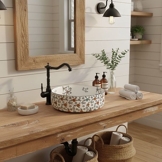 Lavabo senza tempo Rea Stefania Fiori