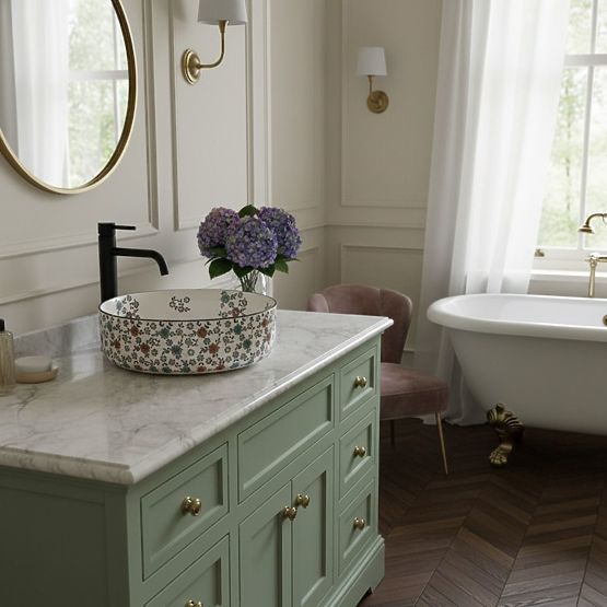 Lavabo senza tempo Rea Stefania Fiori