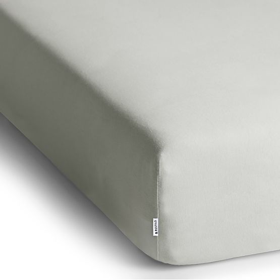 Lenzuolo AMBER colore bianco stile classico materiale jersey 80-90x200 DecoKing