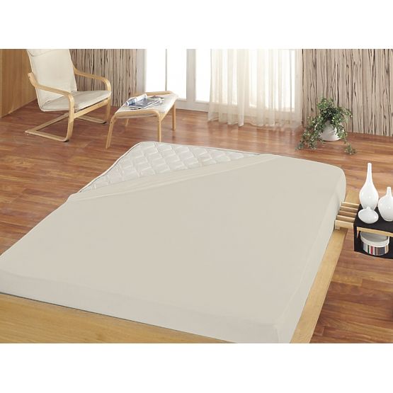 Lenzuolo in micro-pile di cotone - 160-180x200 cm - naturale