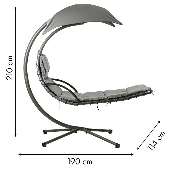 Lettino da giardino altalena sedia a dondolo cesta sospesa ModernHome