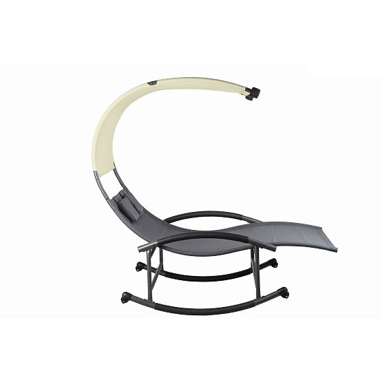 Lettino da giardino con baldacchino a dondolo