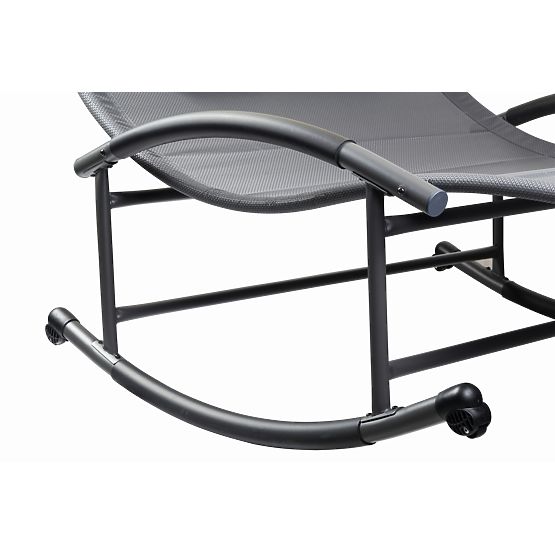 Lettino da giardino con baldacchino a dondolo