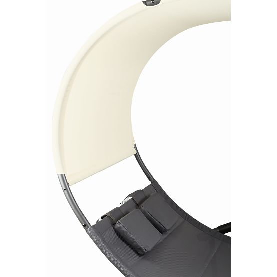 Lettino da giardino con baldacchino a dondolo