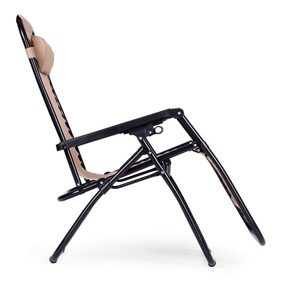 Lettino da giardino con schienale regolabile ZERO GRAVITY ModernHome - beige