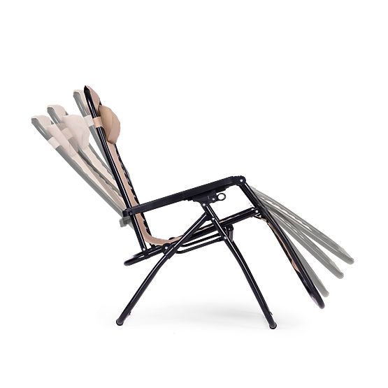 Lettino da giardino con schienale regolabile ZERO GRAVITY ModernHome - beige