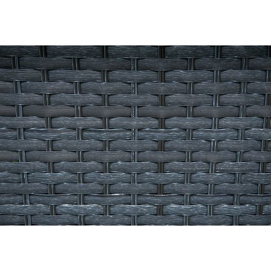 Lettino da giardino in rattan sintetico grigio MATTO