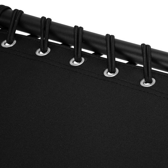 Lettino da giardino pieghevole regolabile FENIKS nero