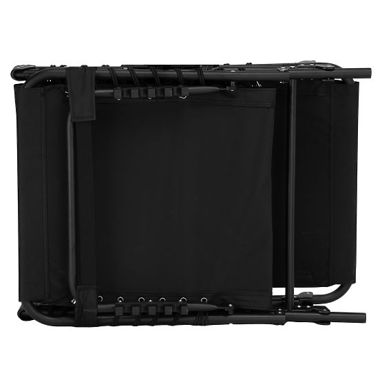 Lettino da giardino pieghevole regolabile FENIKS nero