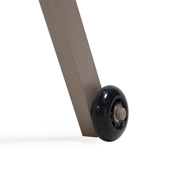 Lettino da giardino Sandy regolabile, grigio chiaro/beige