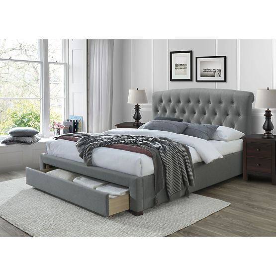 Letto AVANTI 160 cm con cassetti grigio (3p=1ks)