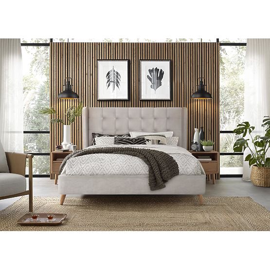 Letto ESTELLA 160 cm beige (4p=1ks)