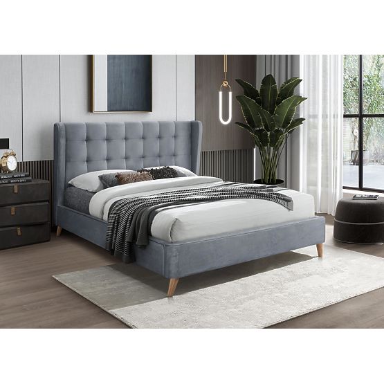 Letto ESTELLA 160 cm grigio (4p=1ks)