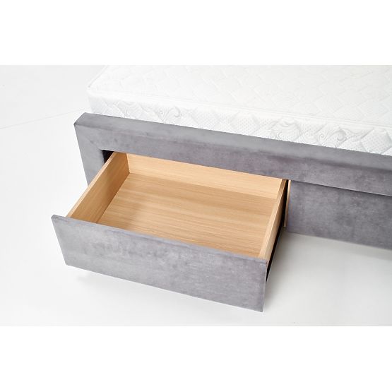 Letto imbottito 160x200 SABRINA - grigio scuro