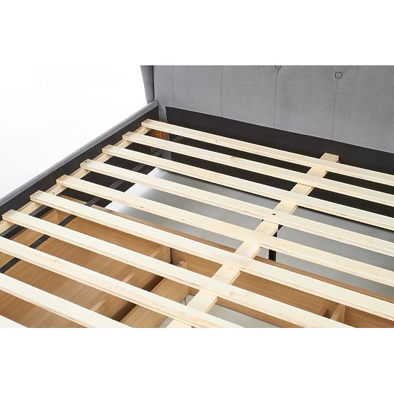 Letto imbottito 160x200 SABRINA - grigio scuro