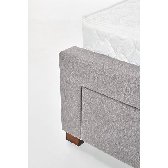Letto imbottito MODENA 140 cm con cassetti grigio (6p=1ks)