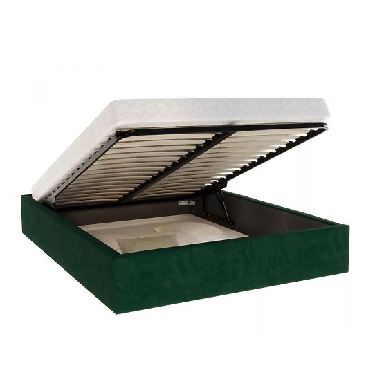 Letto imbottito ORLANDO 120 x 200 cm - Verde