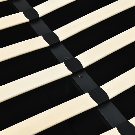 Letto imbottito Snoovia 160x200 cm, con rete e spazio contenitivo, beige chiaro