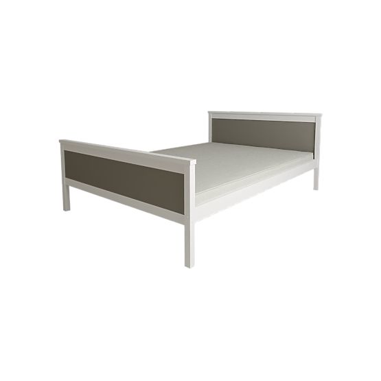 Letto in legno Ikar 200 x 120 cm - grigio-bianco