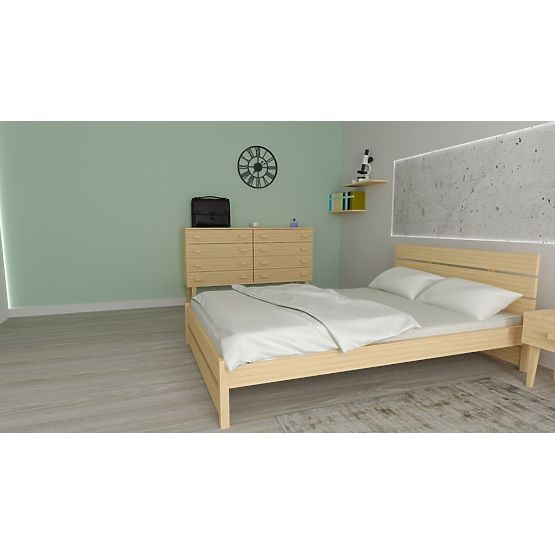Letto in legno Max 200 x 120 cm - pino