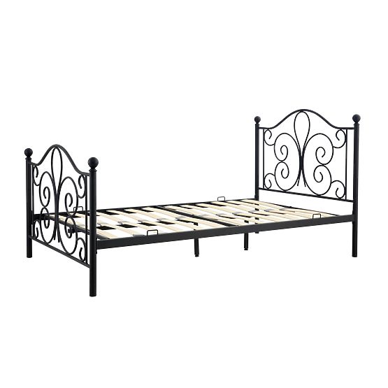 Letto in metallo PANAMA 120x200 - nero