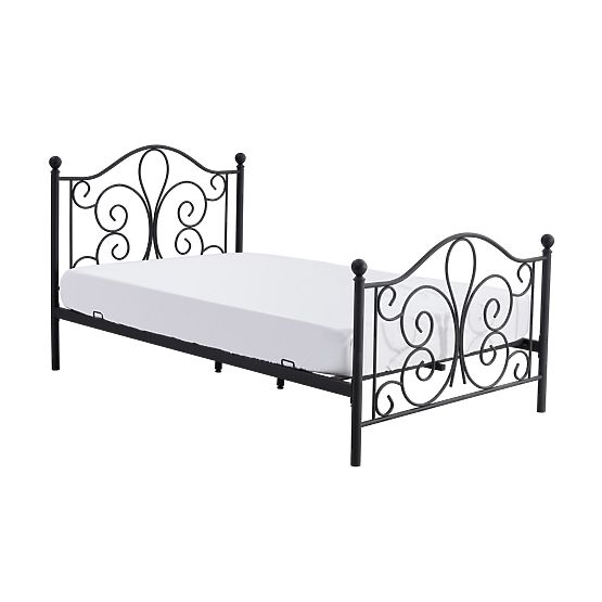 Letto in metallo PANAMA 120x200 - nero